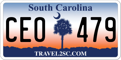 SC license plate CEO479