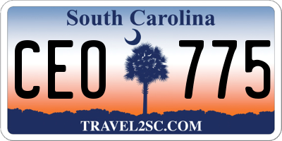 SC license plate CEO775