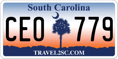SC license plate CEO779