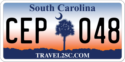 SC license plate CEP048