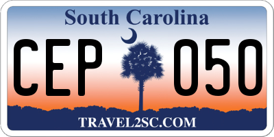 SC license plate CEP050