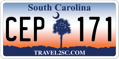 SC license plate CEP171