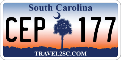 SC license plate CEP177