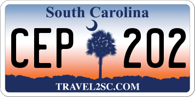 SC license plate CEP202