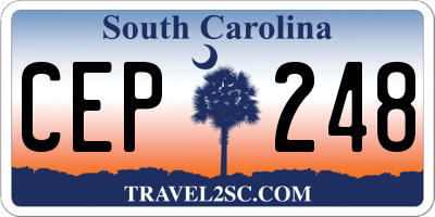 SC license plate CEP248
