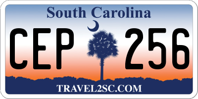 SC license plate CEP256