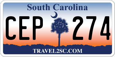 SC license plate CEP274