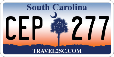 SC license plate CEP277