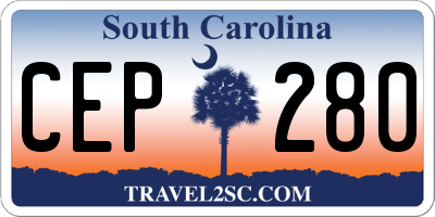 SC license plate CEP280