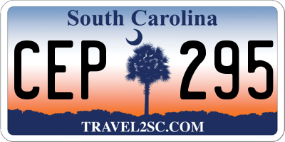 SC license plate CEP295