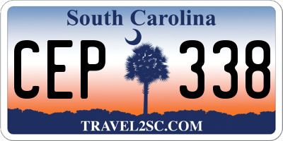SC license plate CEP338