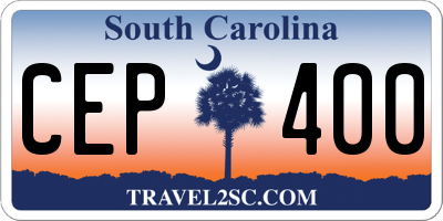 SC license plate CEP400
