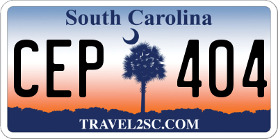 SC license plate CEP404