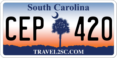 SC license plate CEP420