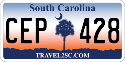 SC license plate CEP428
