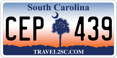 SC license plate CEP439