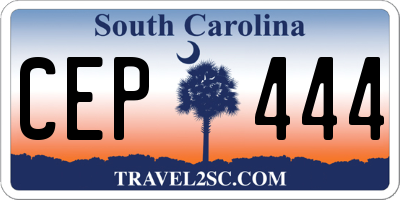 SC license plate CEP444