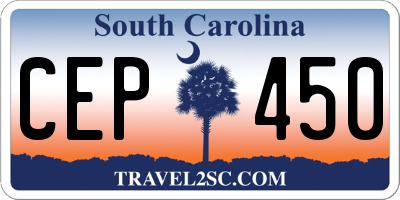 SC license plate CEP450