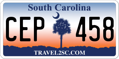 SC license plate CEP458