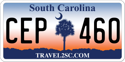 SC license plate CEP460