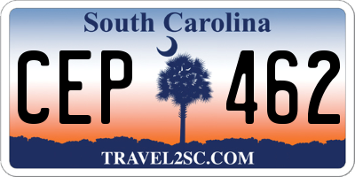 SC license plate CEP462
