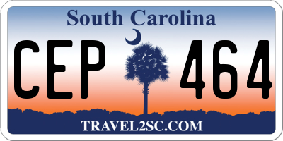 SC license plate CEP464