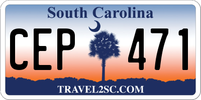 SC license plate CEP471