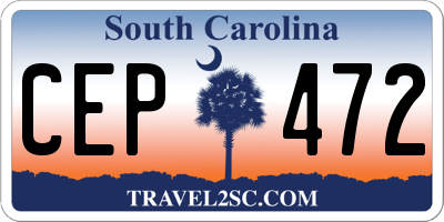 SC license plate CEP472