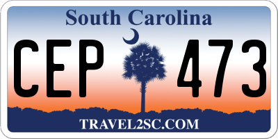 SC license plate CEP473