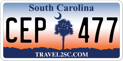 SC license plate CEP477