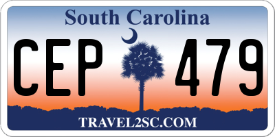 SC license plate CEP479
