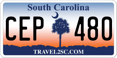 SC license plate CEP480