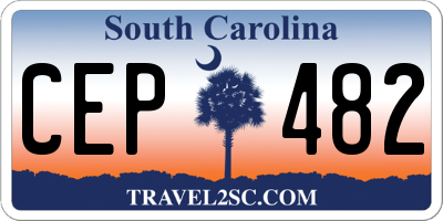 SC license plate CEP482