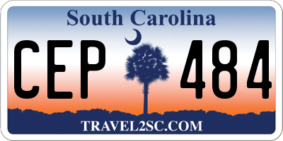 SC license plate CEP484
