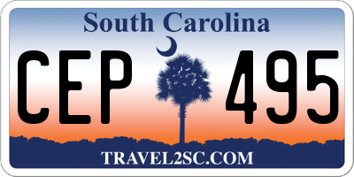 SC license plate CEP495
