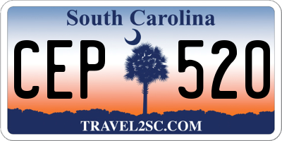 SC license plate CEP520