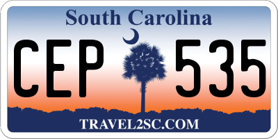 SC license plate CEP535