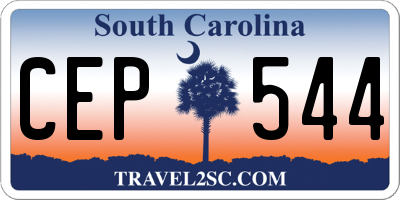 SC license plate CEP544