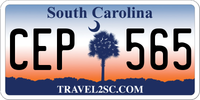 SC license plate CEP565