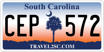 SC license plate CEP572