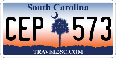 SC license plate CEP573