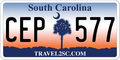 SC license plate CEP577