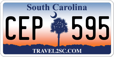 SC license plate CEP595