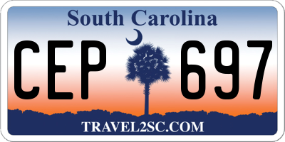 SC license plate CEP697