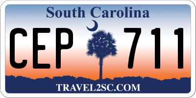SC license plate CEP711