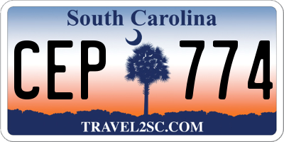 SC license plate CEP774