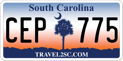 SC license plate CEP775
