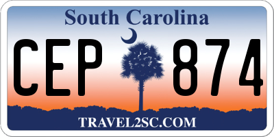 SC license plate CEP874