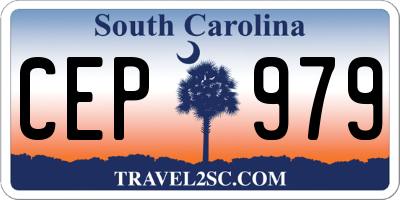 SC license plate CEP979