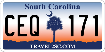 SC license plate CEQ171